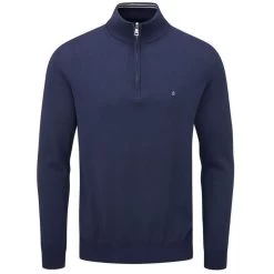 Oscar Jacobson Men's Waldorf Pin 1/2-Zip Golf Sweater -All Golf Shop 0070296 oscar jacobson mens waldorf pin 12 zip golf sweater
