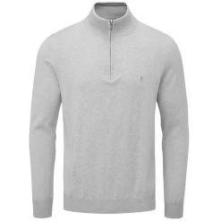 Oscar Jacobson Men's Waldorf Pin 1/2-Zip Golf Sweater -All Golf Shop 0070298 oscar jacobson mens waldorf pin 12 zip golf sweater