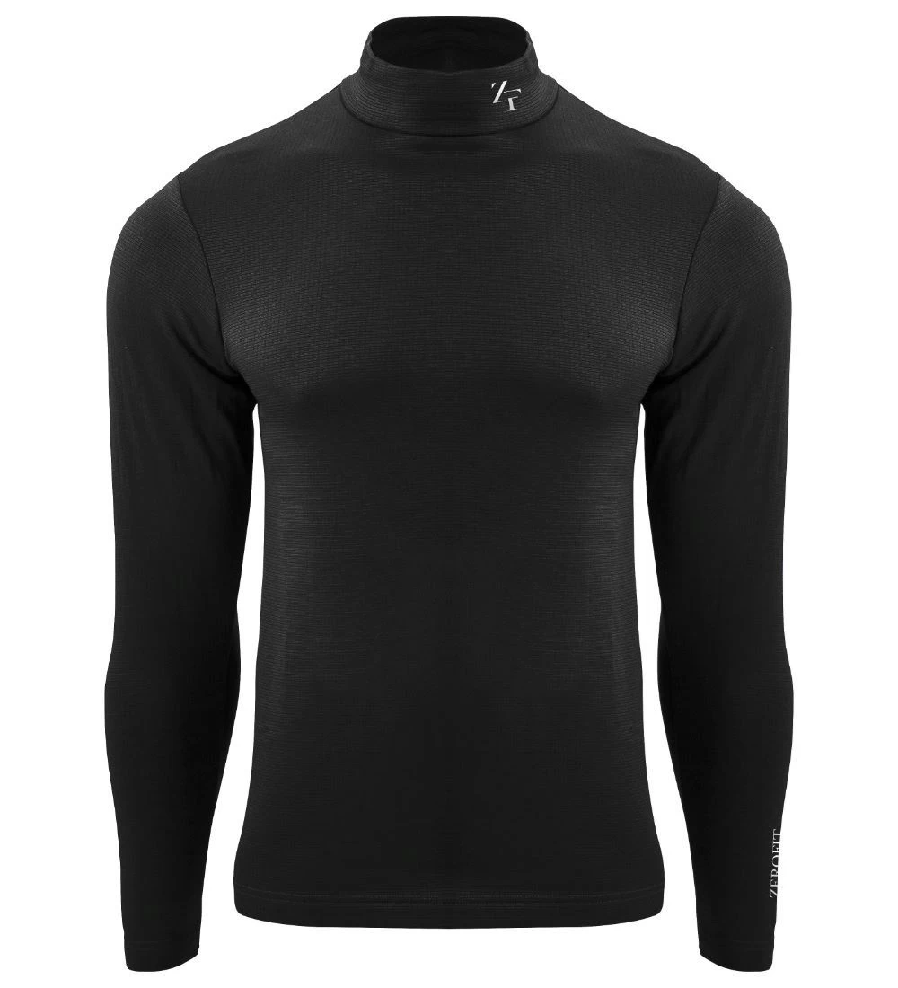 Zerofit Men's Heatrub Move Mock Neck Golf Base Layer 1 Zerofit Men's Heatrub Move Mock Neck Golf Base Layer