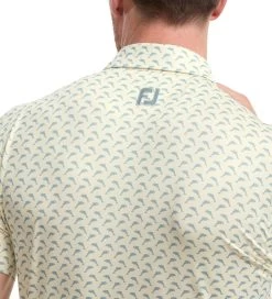FootJoy Men's Leaping Dolphins Print Lisle Golf Polo Shirt -All Golf Shop 0074811 footjoy mens leaping dolphins print lisle golf polo shirt