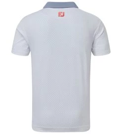 FootJoy Men's Diamond Dot Print Lisle Golf Polo Shirt -All Golf Shop 0074816 footjoy mens diamond dot print lisle golf polo shirt