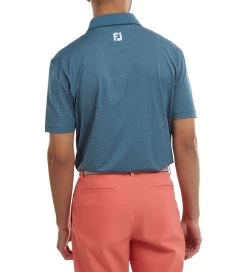FootJoy Men's Diamond Dot Print Lisle Golf Polo Shirt -All Golf Shop 0074823 footjoy mens diamond dot print lisle golf polo shirt
