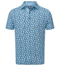 FootJoy Men's Shadow Palm Print Golf Polo Shirt