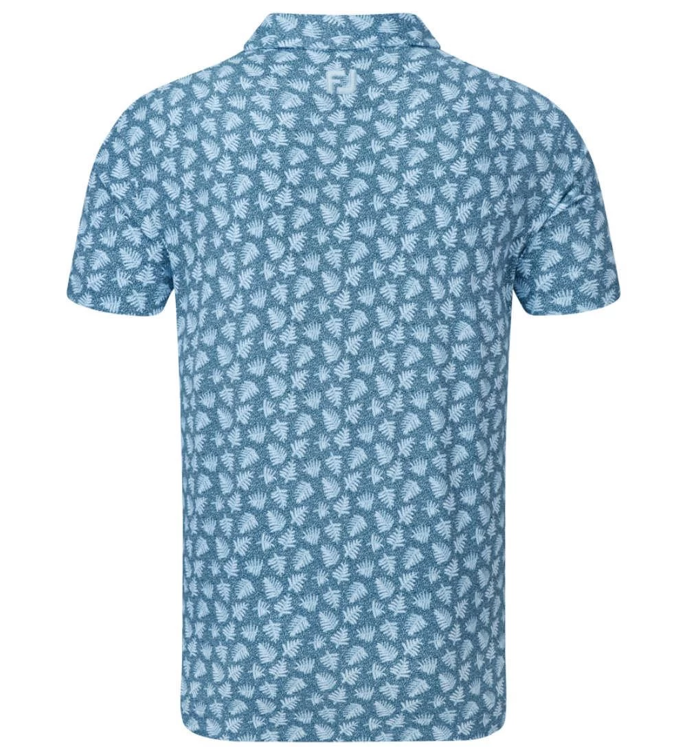 FootJoy Men's Shadow Palm Print Golf Polo Shirt 8 FootJoy Men's Shadow Palm Print Golf Polo Shirt - Image 8