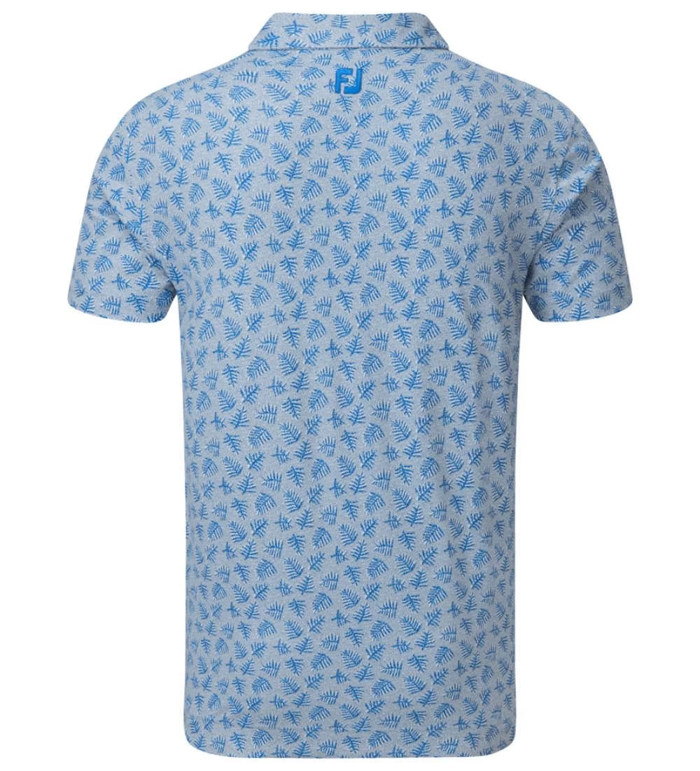 FootJoy Men's Shadow Palm Print Golf Polo Shirt 9 FootJoy Men's Shadow Palm Print Golf Polo Shirt - Image 9