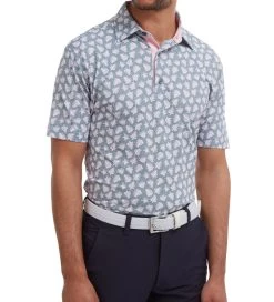 FootJoy Men's Shadow Palm Print Golf Polo Shirt 29 FootJoy Men's Shadow Palm Print Golf Polo Shirt -All Golf Shop 0074846 footjoy mens shadow palm print golf polo shirt