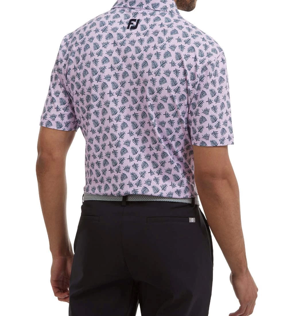 FootJoy Men's Shadow Palm Print Golf Polo Shirt 13 FootJoy Men's Shadow Palm Print Golf Polo Shirt - Image 13