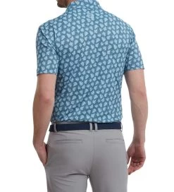 FootJoy Men's Shadow Palm Print Golf Polo Shirt 34 FootJoy Men's Shadow Palm Print Golf Polo Shirt -All Golf Shop 0074851 footjoy mens shadow palm print golf polo shirt