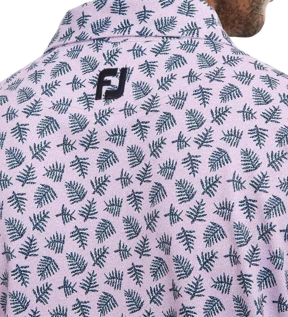 FootJoy Men's Shadow Palm Print Golf Polo Shirt 17 FootJoy Men's Shadow Palm Print Golf Polo Shirt - Image 17