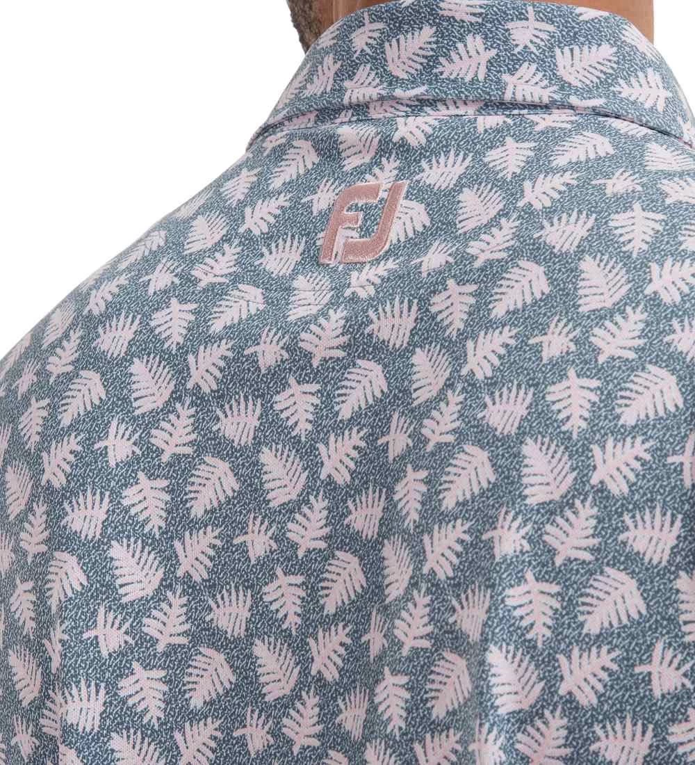 FootJoy Men's Shadow Palm Print Golf Polo Shirt 18 FootJoy Men's Shadow Palm Print Golf Polo Shirt - Image 18