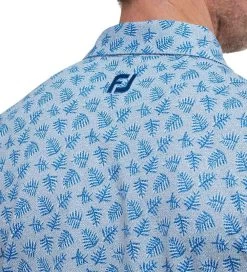 FootJoy Men's Shadow Palm Print Golf Polo Shirt 39 FootJoy Men's Shadow Palm Print Golf Polo Shirt -All Golf Shop 0074856 footjoy mens shadow palm print golf polo shirt