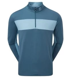 FootJoy Men's Engineered Chest Stripe Chill-Out Golf Midlayer 19 FootJoy Men's Engineered Chest Stripe Chill-Out Golf Midlayer -All Golf Shop 0074859 footjoy mens engineered chest stripe chill out golf midlayer