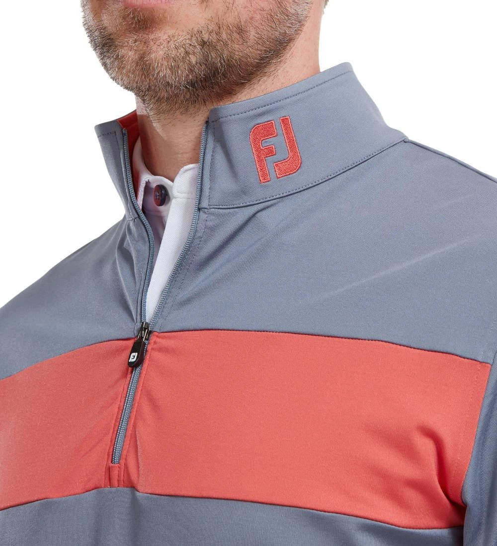 FootJoy Men's Engineered Chest Stripe Chill-Out Golf Midlayer 14 FootJoy Men's Engineered Chest Stripe Chill-Out Golf Midlayer - Image 14