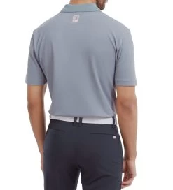 FootJoy Men's Solid Stripe Placket Pique Golf Polo Shirt -All Golf Shop 0074909 footjoy mens solid stripe placket pique golf polo shirt
