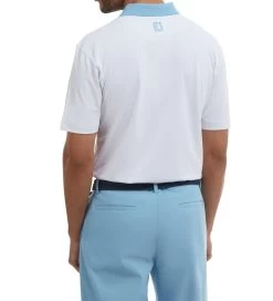 FootJoy Men's Solid Stripe Placket Pique Golf Polo Shirt -All Golf Shop 0074910 footjoy mens solid stripe placket pique golf polo shirt