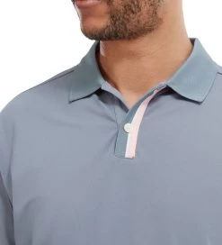 FootJoy Men's Solid Stripe Placket Pique Golf Polo Shirt -All Golf Shop 0074912 footjoy mens solid stripe placket pique golf polo shirt
