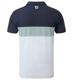 FootJoy Men's Colour Block Pique Golf Polo Shirt 24 FootJoy Men's Colour Block Pique Golf Polo Shirt -All Golf Shop 0075005 footjoy mens colour block pique golf polo shirt