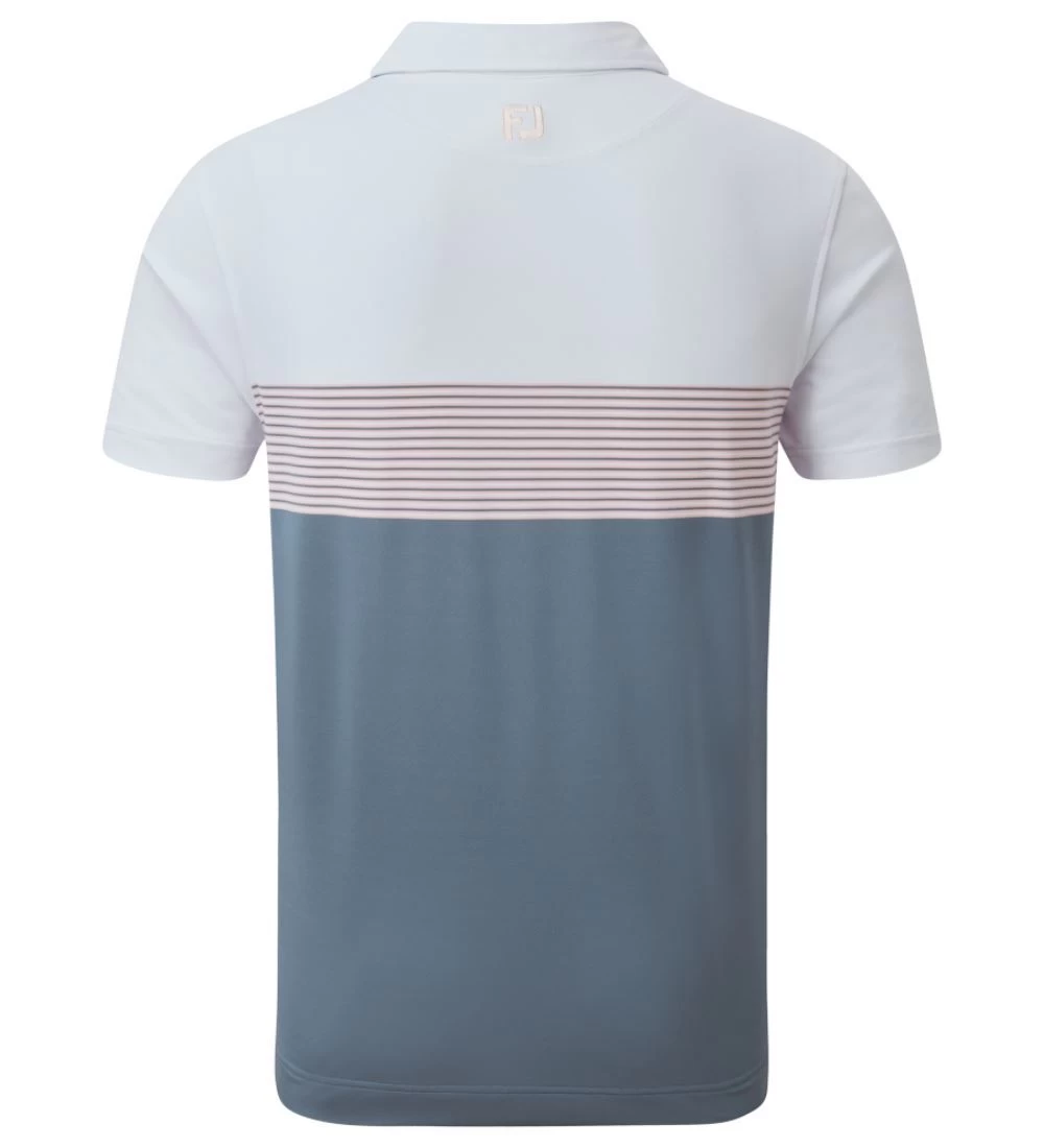 FootJoy Men's Colour Block Pique Golf Polo Shirt 6 FootJoy Men's Colour Block Pique Golf Polo Shirt - Image 6