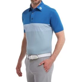 FootJoy Men's Colour Block Pique Golf Polo Shirt 31 FootJoy Men's Colour Block Pique Golf Polo Shirt -All Golf Shop 0075012 footjoy mens colour block pique golf polo shirt