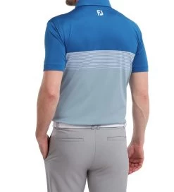 FootJoy Men's Colour Block Pique Golf Polo Shirt 35 FootJoy Men's Colour Block Pique Golf Polo Shirt -All Golf Shop 0075016 footjoy mens colour block pique golf polo shirt