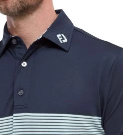 FootJoy Men's Colour Block Pique Golf Polo Shirt 36 FootJoy Men's Colour Block Pique Golf Polo Shirt -All Golf Shop 0075017 footjoy mens colour block pique golf polo shirt