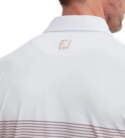 FootJoy Men's Colour Block Pique Golf Polo Shirt 37 FootJoy Men's Colour Block Pique Golf Polo Shirt -All Golf Shop 0075018 footjoy mens colour block pique golf polo shirt