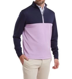 FootJoy Men's Colour Block Chill-Out Golf Midlayer -All Golf Shop 0075072 footjoy mens colour block chill out golf midlayer