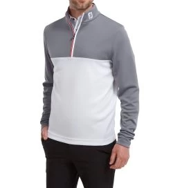 FootJoy Men's Colour Block Chill-Out Golf Midlayer -All Golf Shop 0075073 footjoy mens colour block chill out golf midlayer