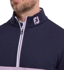 FootJoy Men's Colour Block Chill-Out Golf Midlayer -All Golf Shop 0075080 footjoy mens colour block chill out golf midlayer