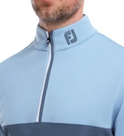 FootJoy Men's Colour Block Chill-Out Golf Midlayer -All Golf Shop 0075082 footjoy mens colour block chill out golf midlayer