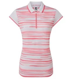 FootJoy Ladies Cap Sleeve Colour Block Golf Polo Shirt