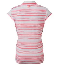 FootJoy Ladies Cap Sleeve Colour Block Golf Polo Shirt -All Golf Shop 0075210 footjoy ladies cap sleeve colour block golf polo shirt