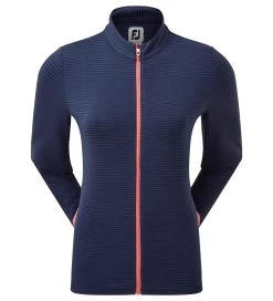 FootJoy Ladies Jersey Tonal Stripe Golf Midlayer