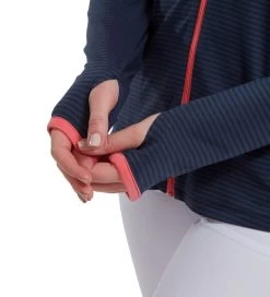 FootJoy Ladies Jersey Tonal Stripe Golf Midlayer 9 FootJoy Ladies Jersey Tonal Stripe Golf Midlayer -All Golf Shop 0075234 footjoy ladies jersey tonal stripe golf midlayer