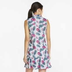 Puma Ladies Cloudspun Paradise Sleeveless Golf Polo Shirt -All Golf Shop 0078307 puma ladies cloudspun paradise sleeveless golf polo shirt