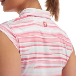 FootJoy Ladies Watercolour Lisle Golf Polo Shirt 9 FootJoy Ladies Watercolour Lisle Golf Polo Shirt -All Golf Shop 0078880 footjoy ladies watercolour lisle golf polo shirt