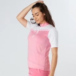 Swing Out Sister Ladies Therese Block Cap Sleeve Golf Polo Shirt -All Golf Shop 0079678 swing out sister ladies therese block cap sleeve golf polo shirt
