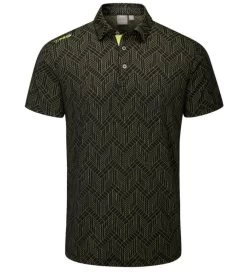 PING Men's Cubic Jacquard Golf Polo Shirt