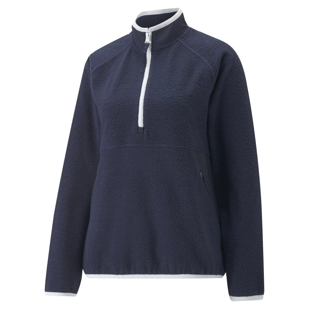 Puma Ladies Sherpa 1/4-Zip Golf Fleece 1 Puma Ladies Sherpa 1/4-Zip Golf Fleece