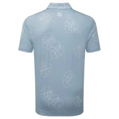 FootJoy Men's Jungle Leaf Pique Golf Polo Shirt -All Golf Shop 0081867 footjoy mens jungle leaf pique golf polo shirt