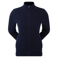 FootJoy Ladies Full-Zip Lined Golf Sweater -All Golf Shop 0082606 footjoy ladies full zip lined golf sweater