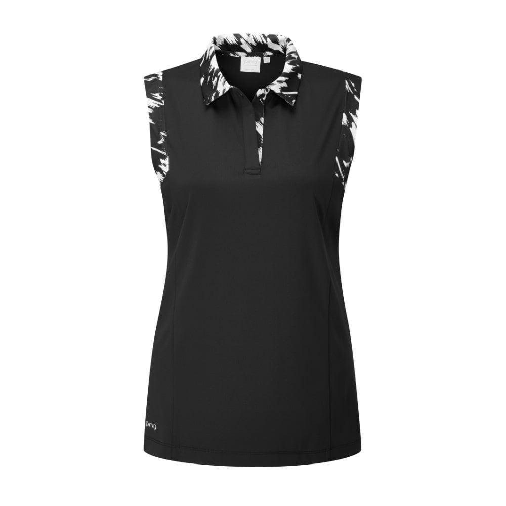 PING Ladies Evie Sleeveless Golf Polo Shirt 2 PING Ladies Evie Sleeveless Golf Polo Shirt - Image 2