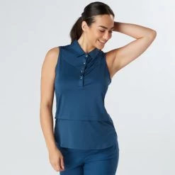 Swing Out Sister Ladies Amelie Sleeveless Golf Polo Shirt 29 Swing Out Sister Ladies Amelie Sleeveless Golf Polo Shirt -All Golf Shop 0084731 swing out sister ladies amelie sleeveless golf polo shirt