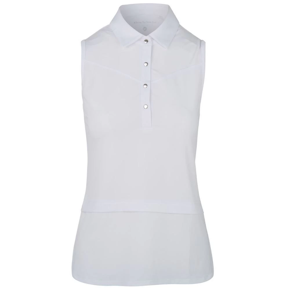 Swing Out Sister Ladies Amelie Sleeveless Golf Polo Shirt 1 Swing Out Sister Ladies Amelie Sleeveless Golf Polo Shirt