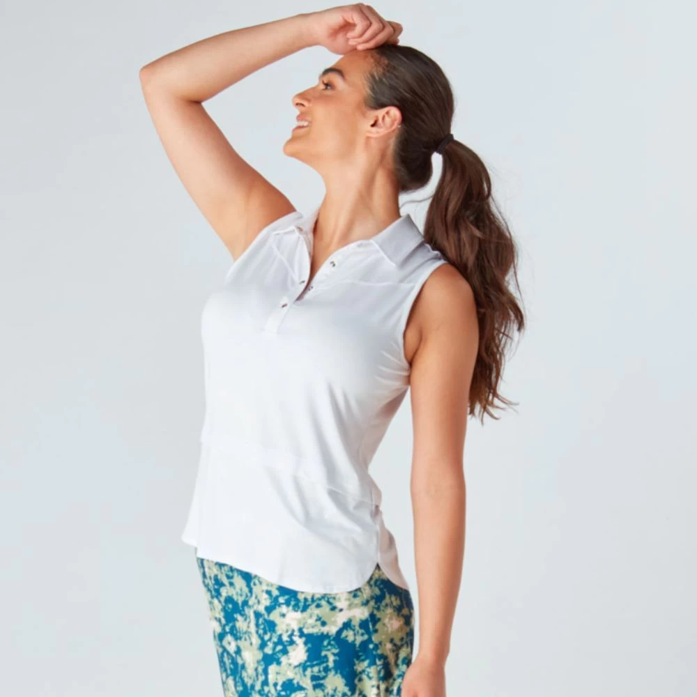 Swing Out Sister Ladies Amelie Sleeveless Golf Polo Shirt 16 Swing Out Sister Ladies Amelie Sleeveless Golf Polo Shirt - Image 16